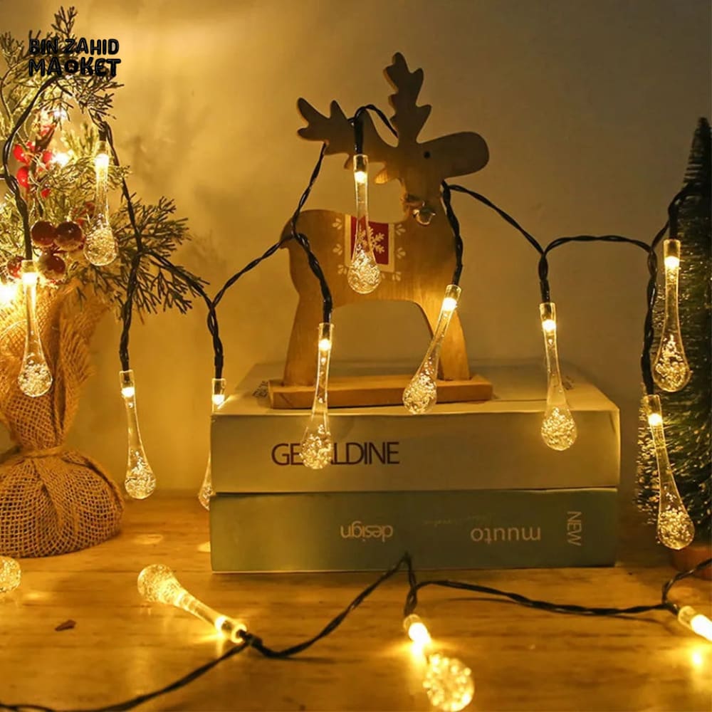 DECORA GOLDEN LED STRING LIGHTS WARM GLOW ISLAMIC HOME DECOR - WATER STRINGS