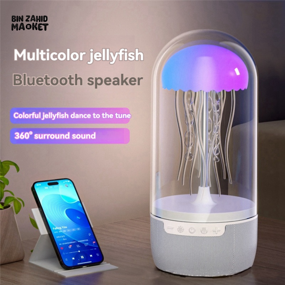 JELLYFISH AURA BLUETOOTH SPEAKER LAMP β RGB LED 3D SURROUND & DEEP BASS