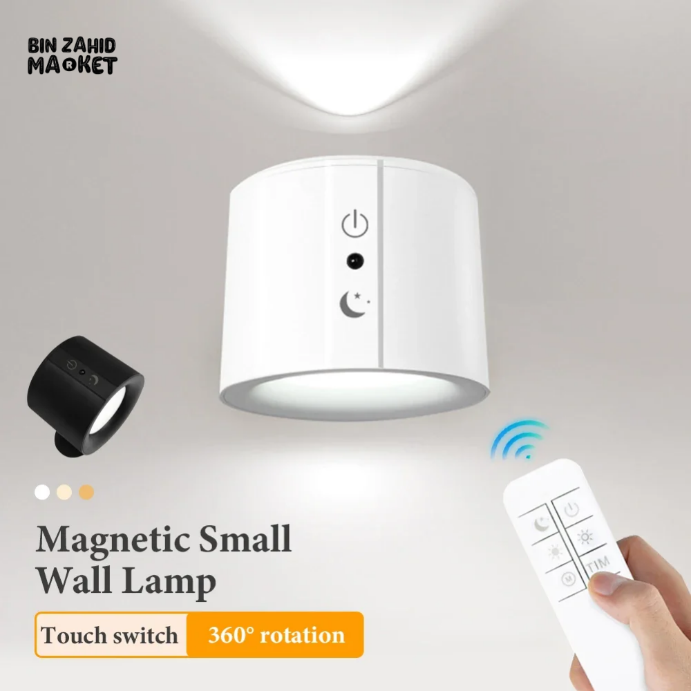 LED DOUBLE HEAD WALL LAMP β TOUCH CONTROL & REMOTE 360Β° ROTATABLE RECHARGEABLE