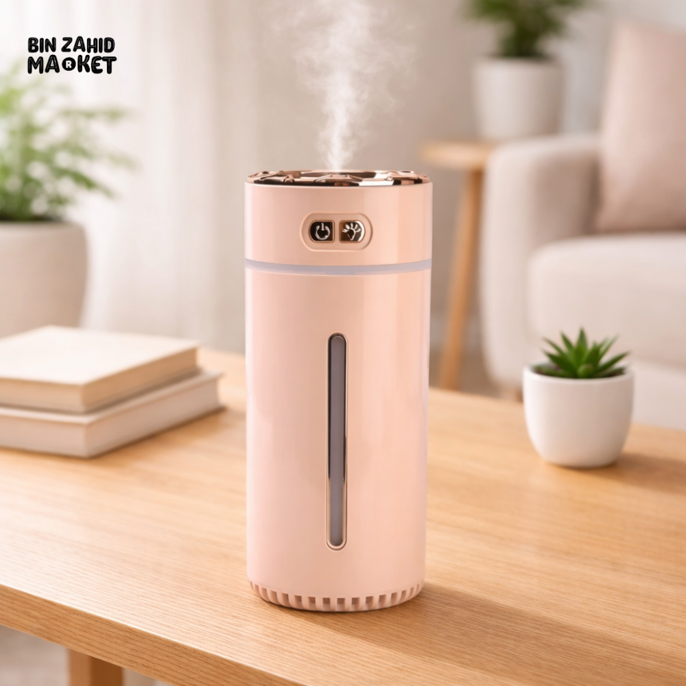 PORTABLE CAR AIR HUMIDIFIER β USB MIST MAKER WITH RGB LED MOOD LIGHT