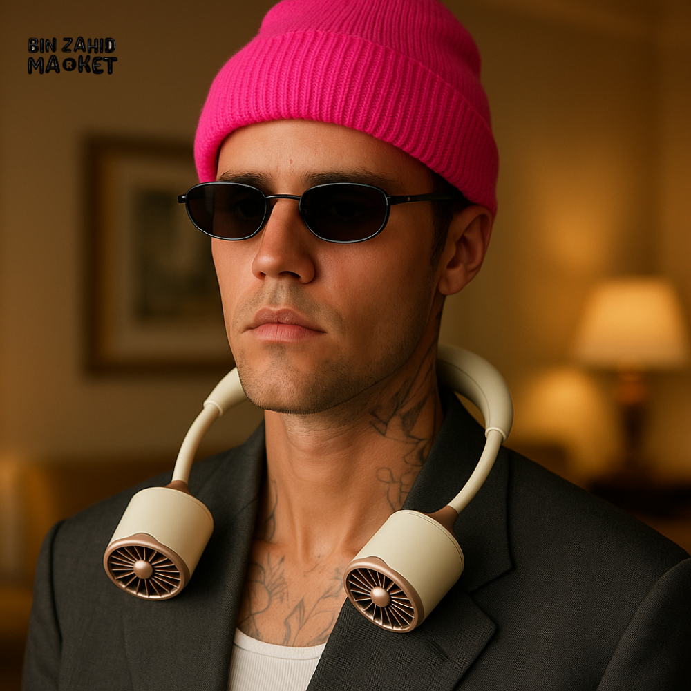 PORTABLE NECK FAN β STYLISH HANDS-FREE COOLING ACCESSORY