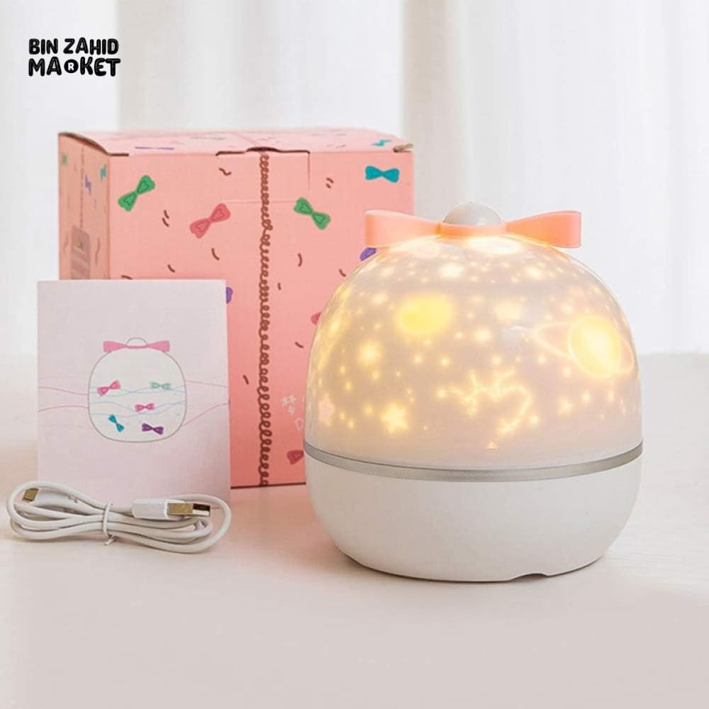 ROTATABLE LED PROJECTOR LAMP β 3 LIGHT MODES DREAMY STAR & MOON NIGHT LIGHT