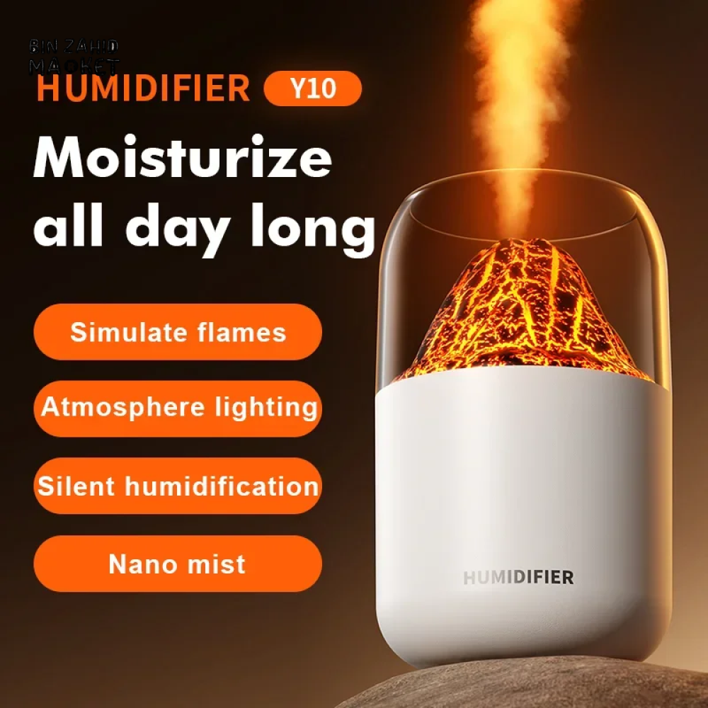 SIMULATED VOLCANO HUMIDIFIER β USB MINI DESKTOP AIR PURIFIER & AROMATHERAPY SPRAY