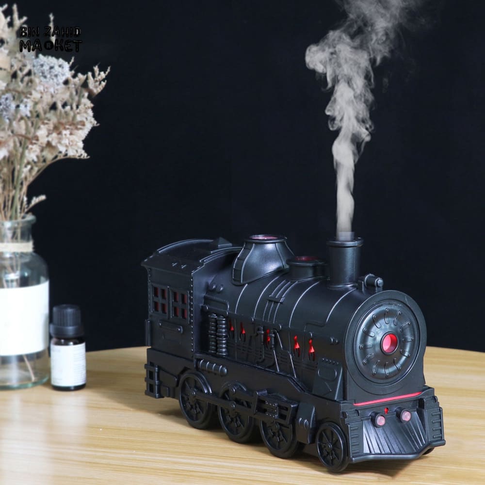 VINTAGE TRAIN AROMA DIFFUSER WITH MIST β LED HOME DECOR HUMIDIFIER