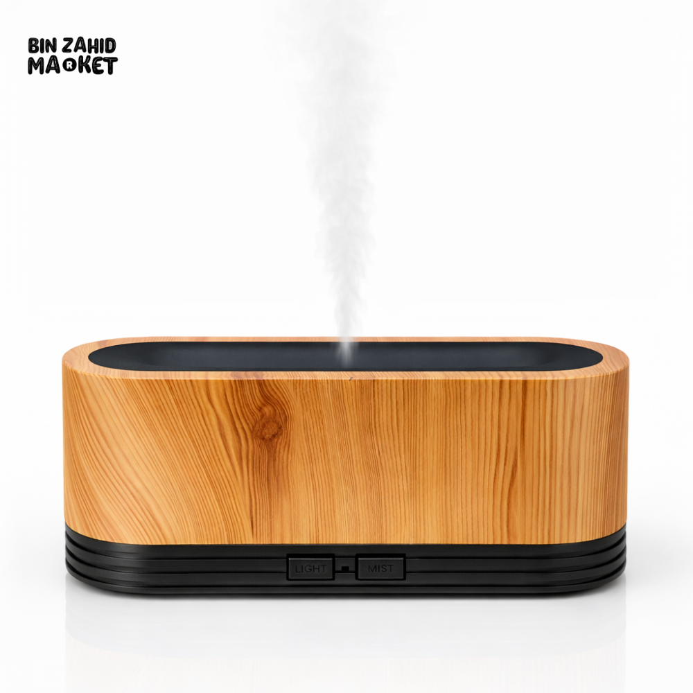WOOD GRAIN AROMA DIFFUSER β LED MIST HOME HUMIDIFIER