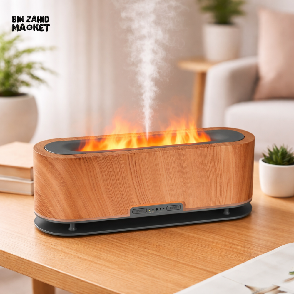 WOOD GRAIN ULTRASONIC HUMIDIFIER β MODERN AROMATHERAPY ESSENTIAL OIL DIFFUSER FOR HOME