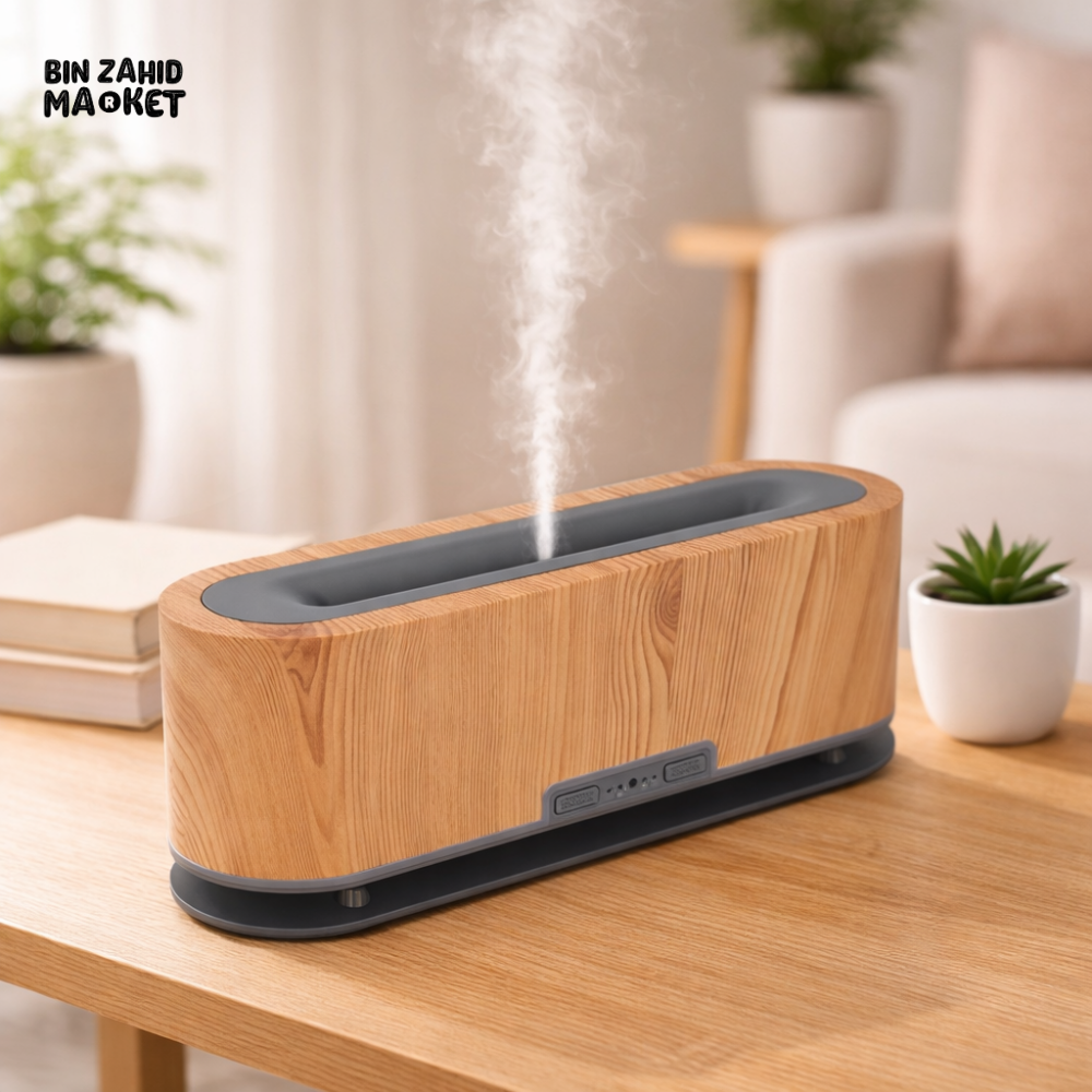 WOOD GRAIN ULTRASONIC HUMIDIFIER β MODERN AROMATHERAPY ESSENTIAL OIL DIFFUSER FOR HOME